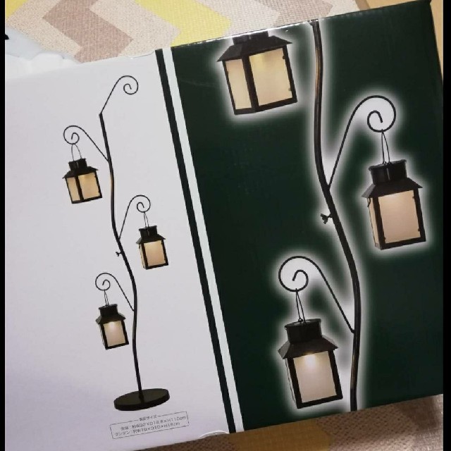 ドウシシャ(ドウシシャ)の新品　LED ソーラーランタン　ガーデンエクステリア 自動点灯　防水 インテリア/住まい/日用品のライト/照明/LED(その他)の商品写真