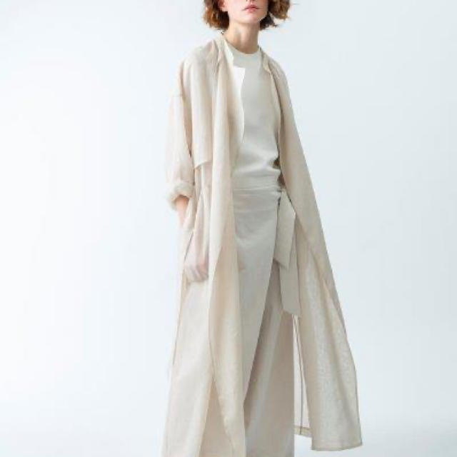 新品 ebure エブール2019SS ポリオーガンジートレンチコート