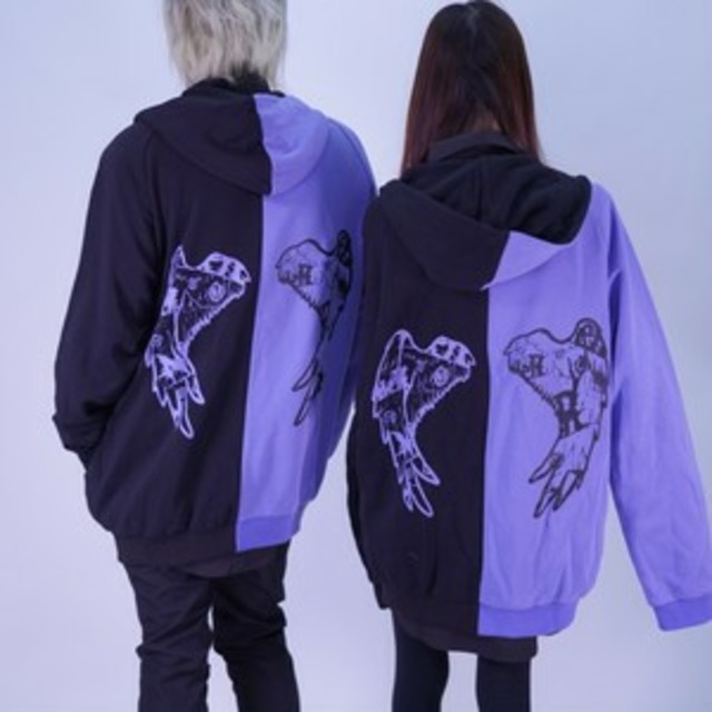 two-tone ZIP PARKA【NieR WING】ラベンダー