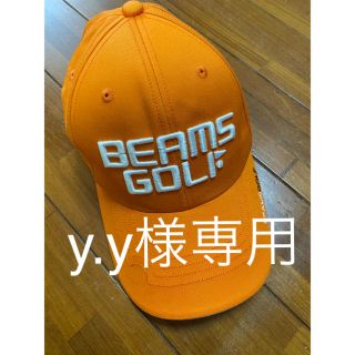 ビームス(BEAMS)のBEAMS GOLF キャップ オレンジ ビームス ゴルフ(ウエア)