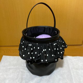 セツコサジテール　黒フリル　ピクニック(ハンドバッグ)