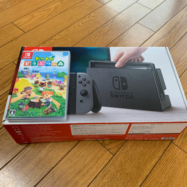 エンタメ/ホビー任天堂Switch スイッチ　本体　　あつまれどうぶつの森　セット