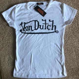 ボンダッチ(Von Dutch)のVon Dutch 新品　ボンダッチ　レディース　白Tシャツ　M(Tシャツ(半袖/袖なし))