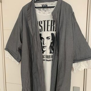 ヒステリックグラマー(HYSTERIC GLAMOUR)のヒステリックグラマー　ビッグシルエット　ノーカラー　ワンピース　(ロングワンピース/マキシワンピース)