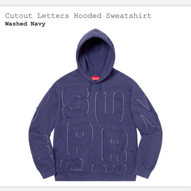 Supreme Cutout Letters Hooded Sweatshirt