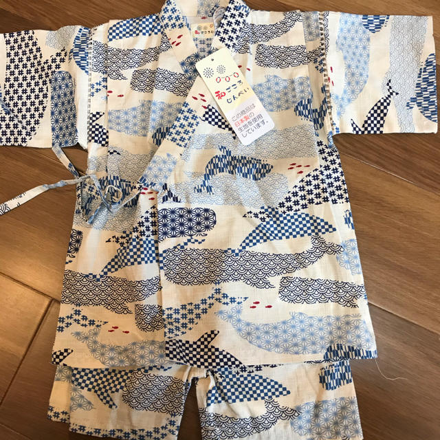 子供　甚平　100 男の子 キッズ/ベビー/マタニティのキッズ服男の子用(90cm~)(甚平/浴衣)の商品写真