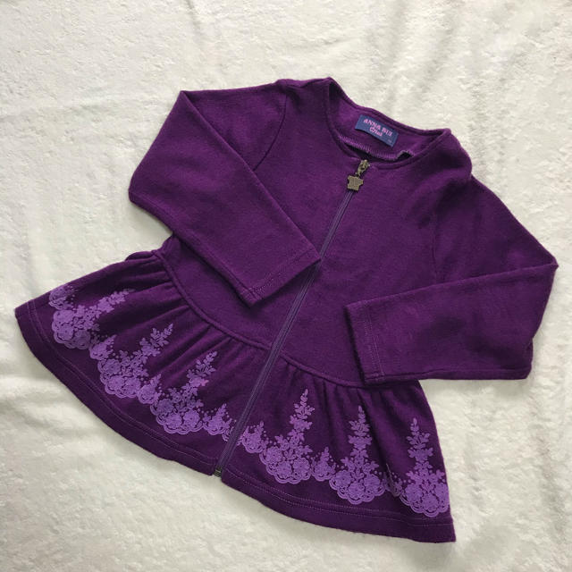 ANNA SUI mini(アナスイミニ)のANNA SUI mini ジップアップカーディガン キッズ/ベビー/マタニティのキッズ服女の子用(90cm~)(カーディガン)の商品写真