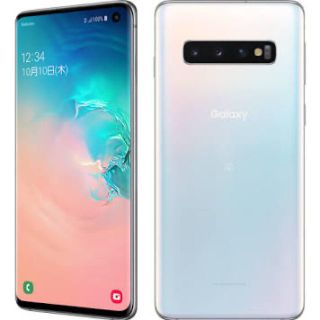 ギャラクシー(Galaxy)の【新品】Galaxy S10 Prism White 128 GB SIMフリー(スマートフォン本体)