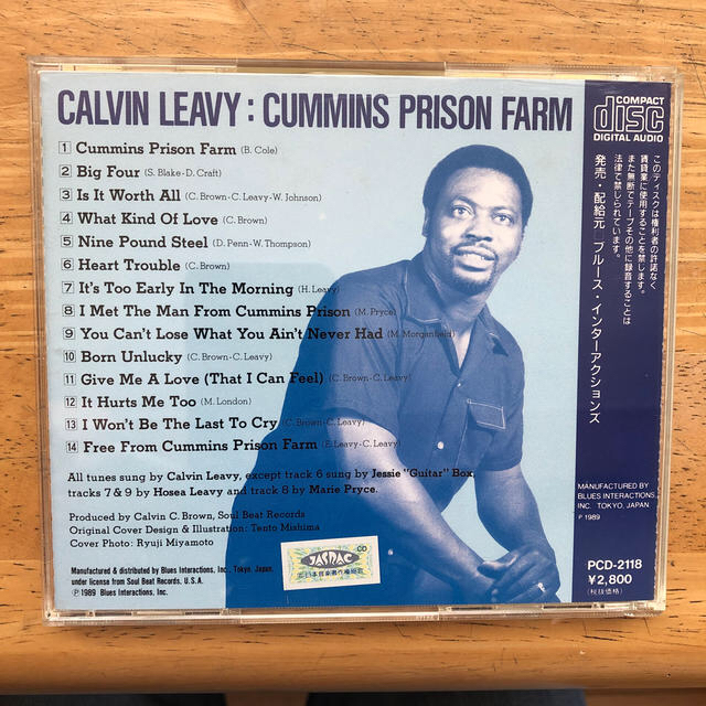 Calvin Leavy カミンズプリズンファーム　CDです エンタメ/ホビーのCD(ブルース)の商品写真