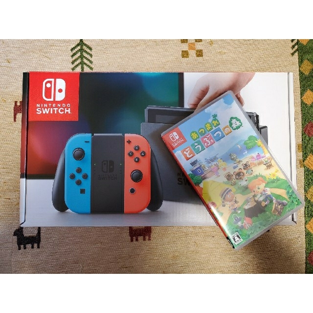 Nintendo Switch ネオン+どうぶつの森 すぐに遊べるセット ※