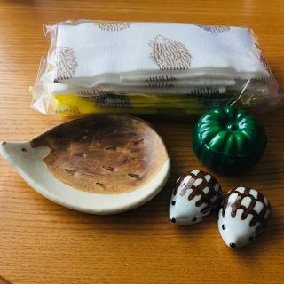 小皿、箸置き、布巾　セット(食器)