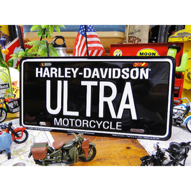 Harley Davidson(ハーレーダビッドソン)のharley davidson ライセンスプレート（ウルトラ） ナンバープレート インテリア/住まい/日用品のインテリア小物(置物)の商品写真