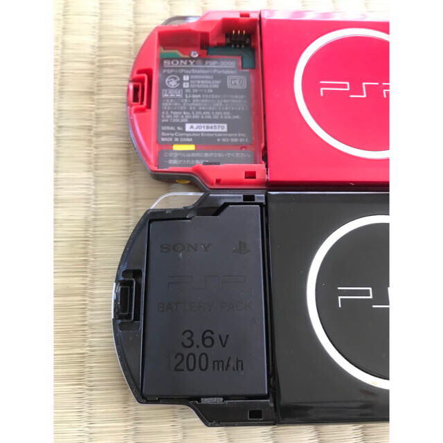 PlayStation Portable - PSP 3000 本体 2個 ケース メモリースティック