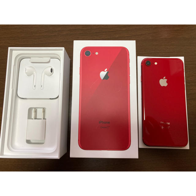 iPhone 8 red 64G SIMフリー　美品