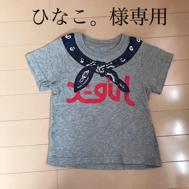 X-girl Stages(エックスガールステージス)のX-girl プリントTシャツ 100センチ キッズ/ベビー/マタニティのキッズ服女の子用(90cm~)(Tシャツ/カットソー)の商品写真