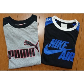 ナイキ(NIKE)の(NIKE&PUMA)ロンT&半袖T 160cm(Tシャツ/カットソー)