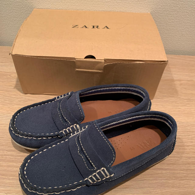 ZARA KIDS(ザラキッズ)のzara レザー　ローファー👟💓 キッズ/ベビー/マタニティのキッズ靴/シューズ(15cm~)(ローファー)の商品写真