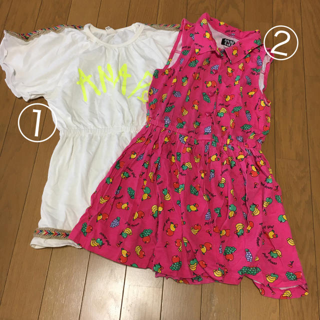 ANAP Kids(アナップキッズ)のANAP kids 130& ANAP GIRL xs140➕ZARA kids キッズ/ベビー/マタニティのキッズ服女の子用(90cm~)(ワンピース)の商品写真