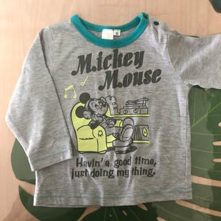 ディズニー(Disney)のロンT Tシャツ 男の子　女の子　ミッキー　ディズニー　長袖　80(Ｔシャツ)