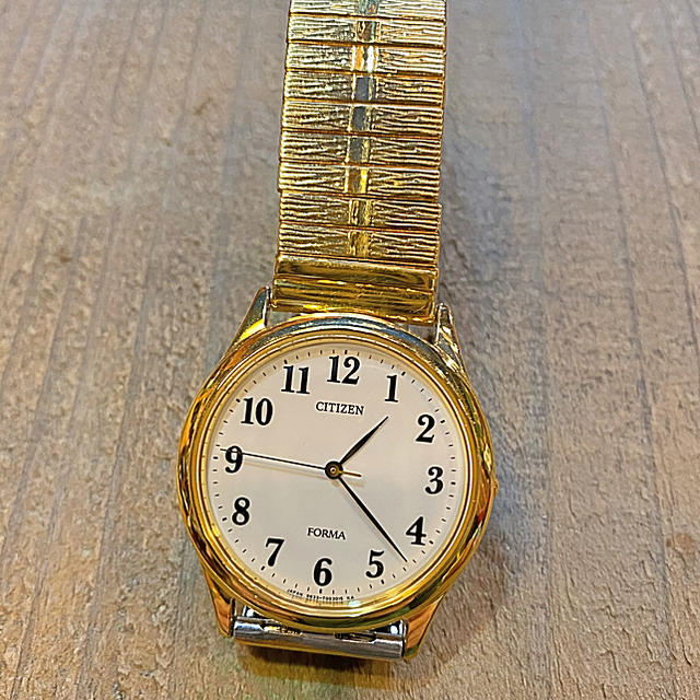 citizenの金色美品クォーツ 腕時計(アナログ)