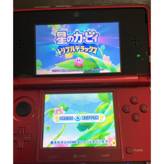 ニンテンドー3DS(ニンテンドー3DS)の星のカービィ トリプルデラックス 3DS エンタメ/ホビーのゲームソフト/ゲーム機本体(携帯用ゲームソフト)の商品写真