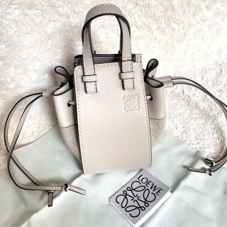 ロエベ(LOEWE)の【pearl 様専用】LOEWE DWハンモック ミニバッグ ライトオート(ショルダーバッグ)