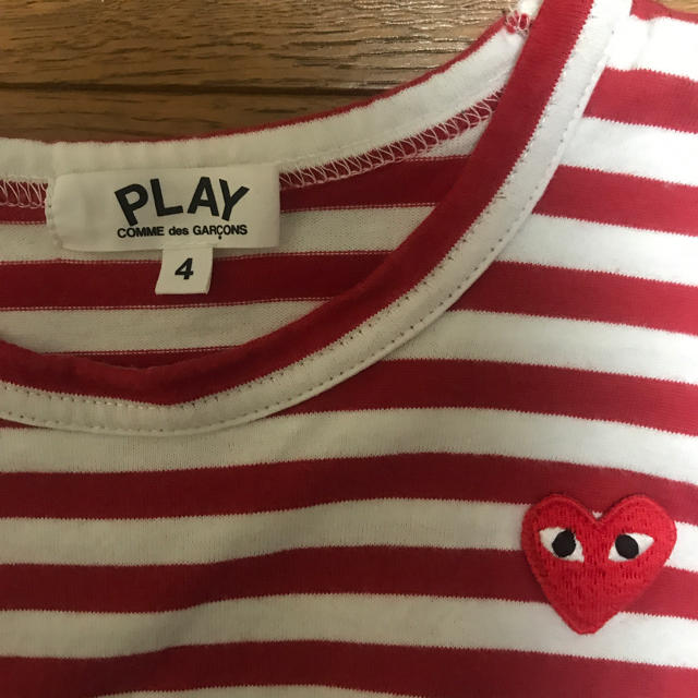 COMME des GARCONS(コムデギャルソン)のPLAY COMME des GARCON 長袖Tシャツ キッズ/ベビー/マタニティのキッズ服男の子用(90cm~)(Tシャツ/カットソー)の商品写真