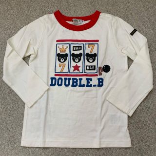 ダブルビー(DOUBLE.B)の【未使用タグ付】ミキハウス　ダブルB 長袖Tシャツ　カットソー　110(Tシャツ/カットソー)