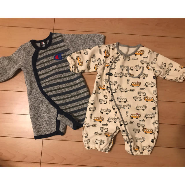 Champion(チャンピオン)のサイズ60から70 ロンパース男の子セット キッズ/ベビー/マタニティのベビー服(~85cm)(カバーオール)の商品写真