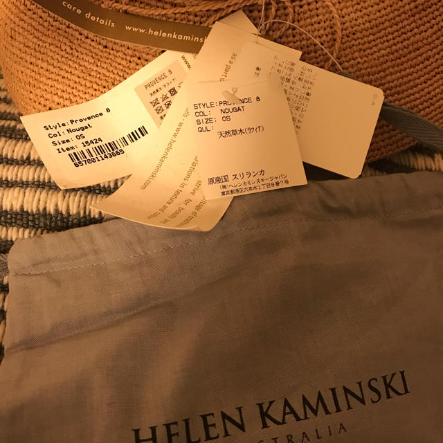 HELEN KAMINSKI(ヘレンカミンスキー)の新品未使用タグ付き⭐︎ヘレンカミンスキー　プロバンス8 レディースの帽子(麦わら帽子/ストローハット)の商品写真