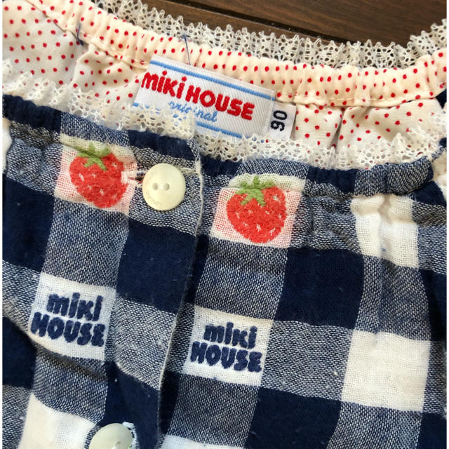 mikihouse(ミキハウス)のMIKI HOUSE ワンピース　90 キッズ/ベビー/マタニティのキッズ服女の子用(90cm~)(ワンピース)の商品写真