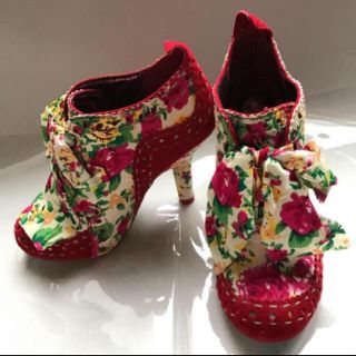 ★Irregular Choice★イレギュラーチョイス 靴 ブーティ 赤 37