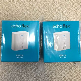 エコー(ECHO)のEcho Flex プラグイン式スマートスピーカー with Alexa×2台(スピーカー)