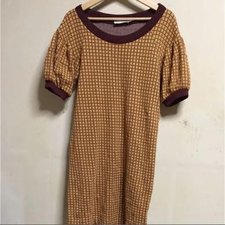 シーバイクロエ(SEE BY CHLOE)の再値下げ！パフスリーブワンピース see by chloe 美品(ひざ丈ワンピース)