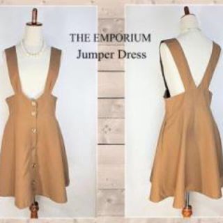 ジエンポリアム(THE EMPORIUM)のThe emporium サロペスカート(ひざ丈スカート)