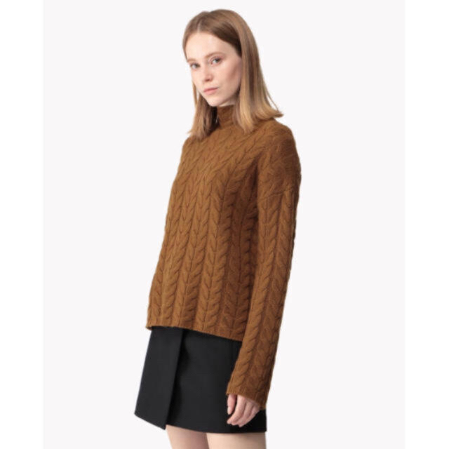 送料無料 Theory 18AW ニット キャメル - ニット/セーター