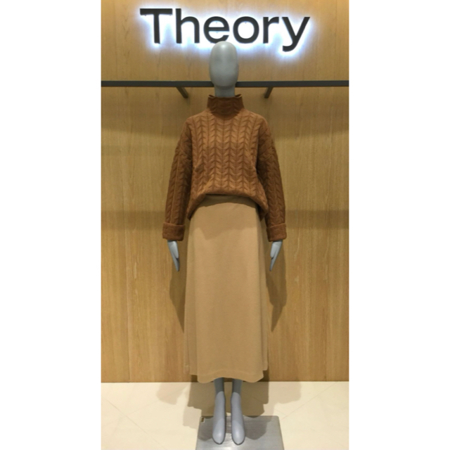 送料無料 Theory 18AW ニット キャメル - ニット/セーター