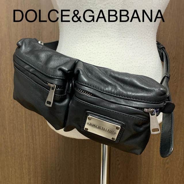 DOLCE&GABBANA - 【美品】DOLCE&GABBANA レザーウエストポーチの通販 by guerlain721 ｜ドルチェアンド