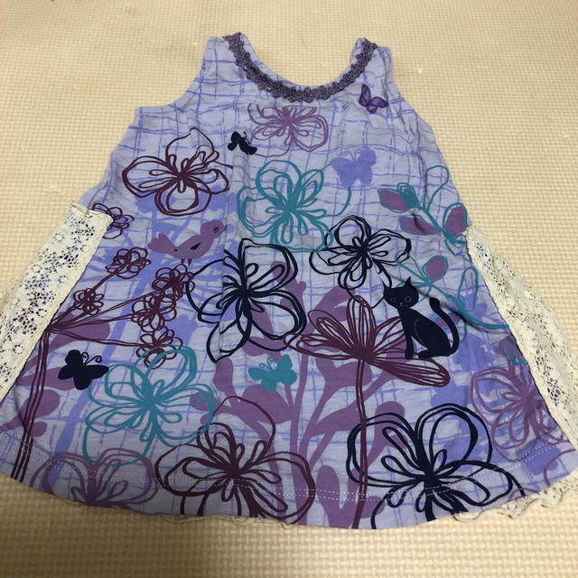 ANNA SUI mini(アナスイミニ)のアナスイミニノースリーブチュニック キッズ/ベビー/マタニティのキッズ服女の子用(90cm~)(Tシャツ/カットソー)の商品写真