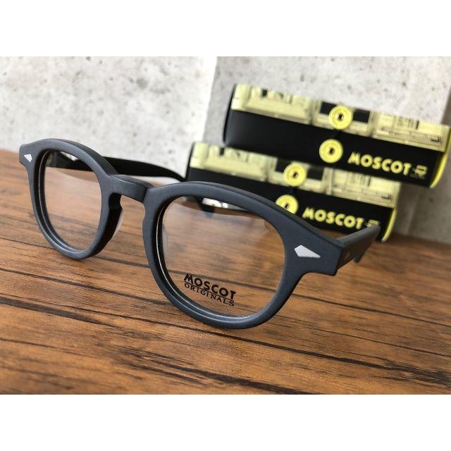 極美品】日本限定 モスコット レムトッシュ49 BROWN ASHクリアレンズ+