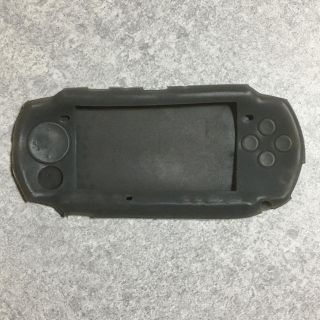 プレイステーションポータブル(PlayStation Portable)のPSP 2000 3000 専用　シリコンカバー　クリアブラック(その他)