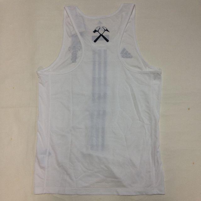 adidas(アディダス)の【Sサイズ】Tinman Elite White Singlet(adidas) スポーツ/アウトドアのランニング(ウェア)の商品写真