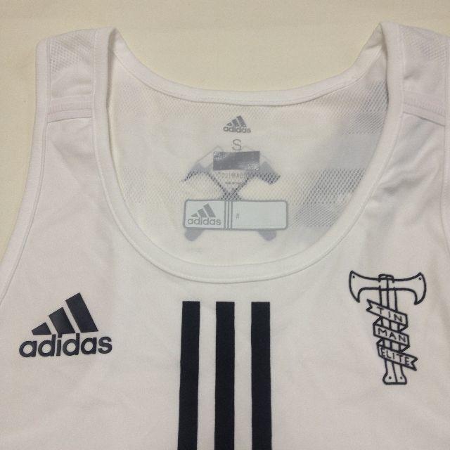 adidas(アディダス)の【Sサイズ】Tinman Elite White Singlet(adidas) スポーツ/アウトドアのランニング(ウェア)の商品写真