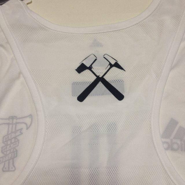 adidas(アディダス)の【Sサイズ】Tinman Elite White Singlet(adidas) スポーツ/アウトドアのランニング(ウェア)の商品写真