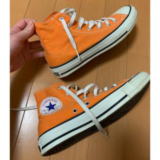 コンバース(CONVERSE)のコンバース　スニーカー　オレンジ(スニーカー)