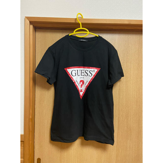 ゲス(GUESS)のゲスTシャツ　　Lサイズ　黒(Tシャツ(半袖/袖なし))