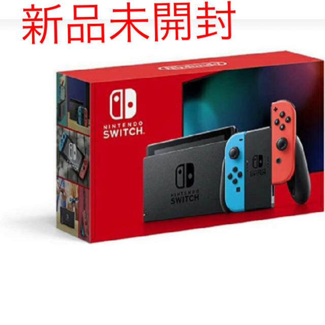 Nintendo Switch - ニンテンドースイッチ 新型 (L) ネオンブルー / (R) ネオンレッドの通販 by poko's