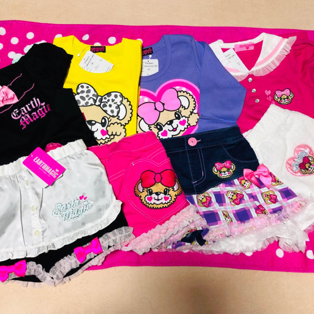 EARTHMAGIC(アースマジック)の専用♡アースマジック130㎝140㎝8点セット キッズ/ベビー/マタニティのキッズ服女の子用(90cm~)(スカート)の商品写真