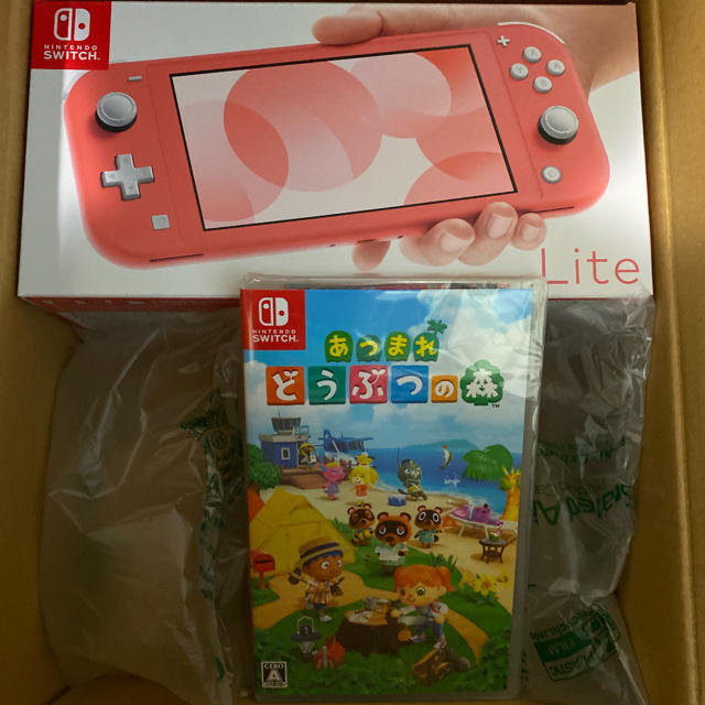 nintendo switch lite コーラル あつまれどぶつの森