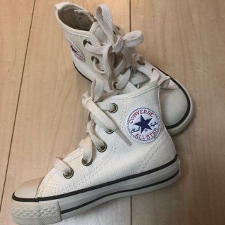 コンバース(CONVERSE)のキッズスニーカー⭐︎白　コンバース　15㎝(スニーカー)